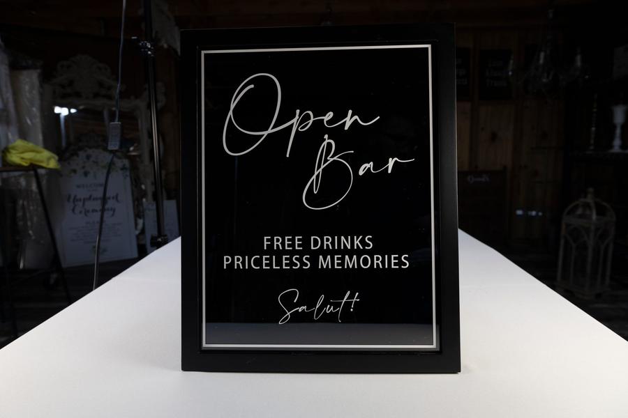 A wedding sign from the house collection.