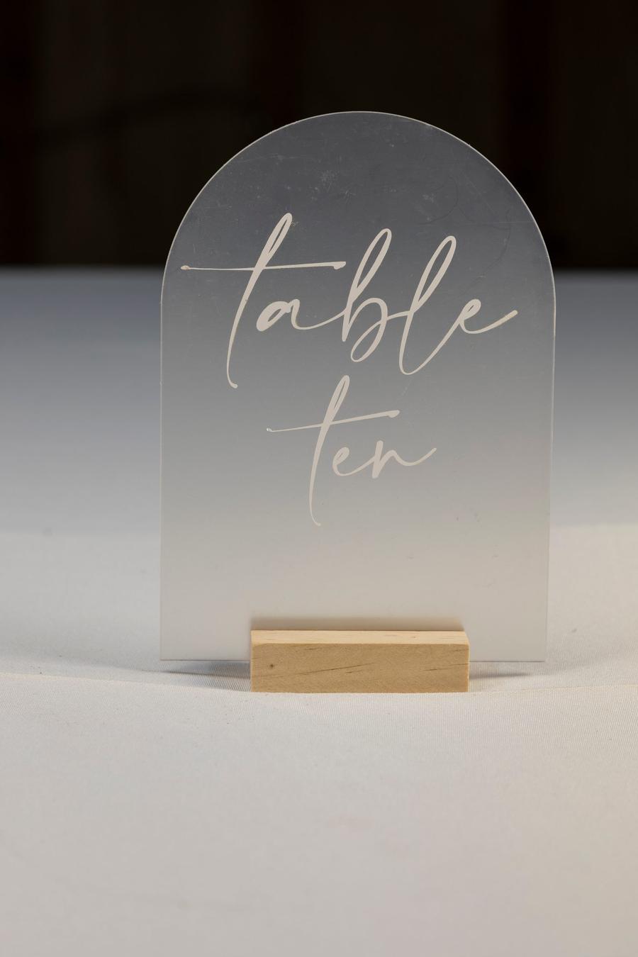 A table number from the house set.